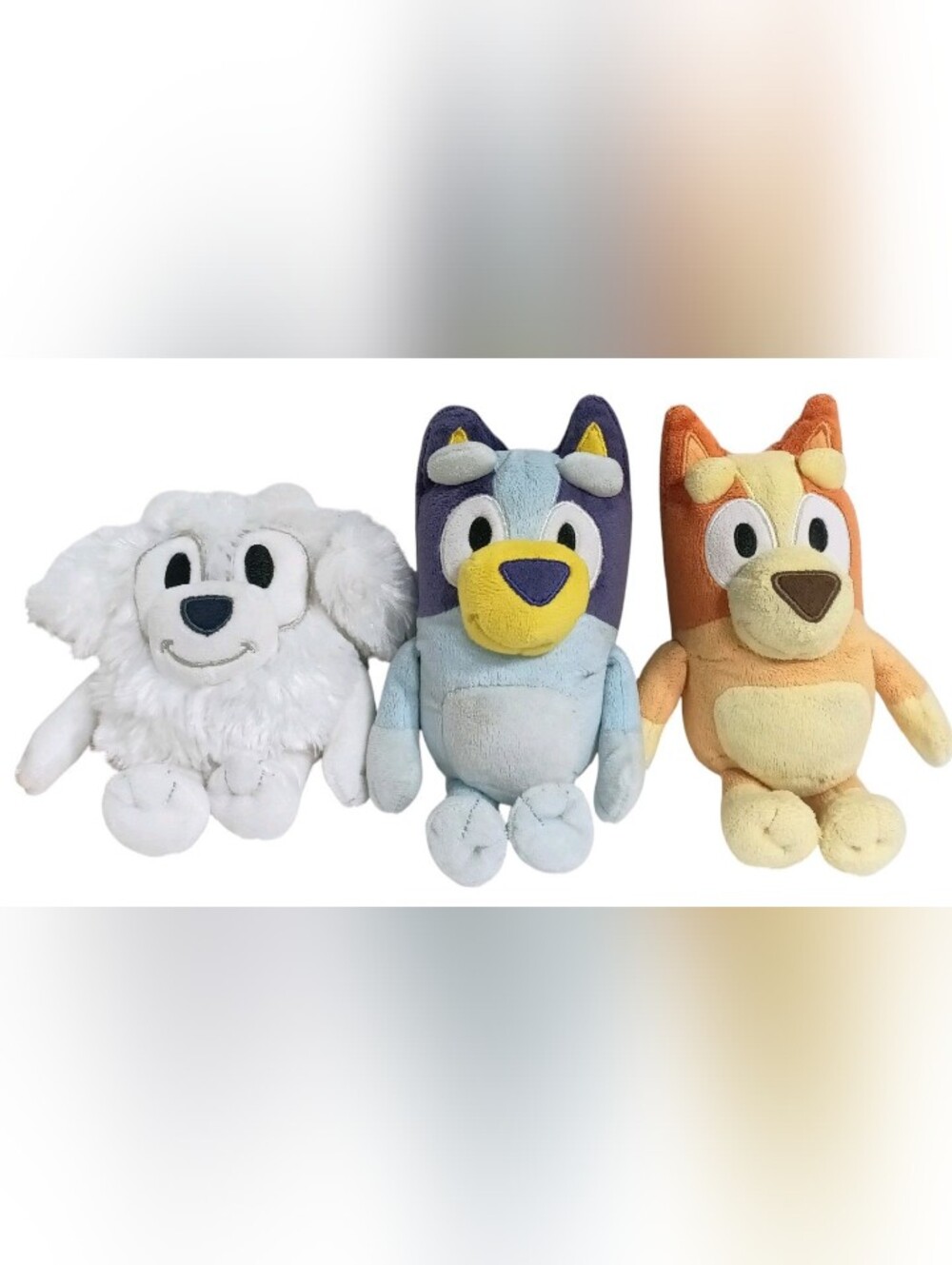 Lot of 3 Bluey and Friends Stuffed Plush Toys Bluey, Bingo & Lila by Moose Toys